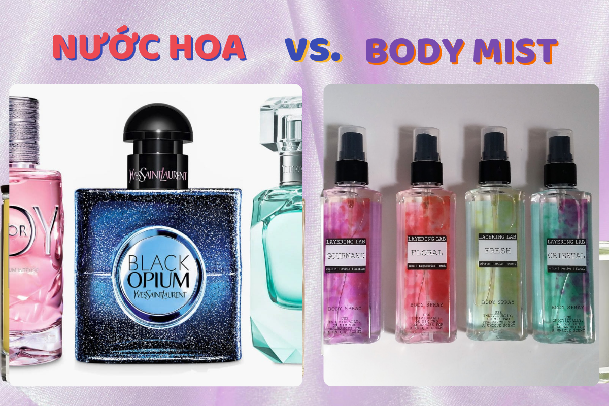 nước hoa và body mist