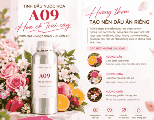 Tinh dầu nước hoa nữ A09
