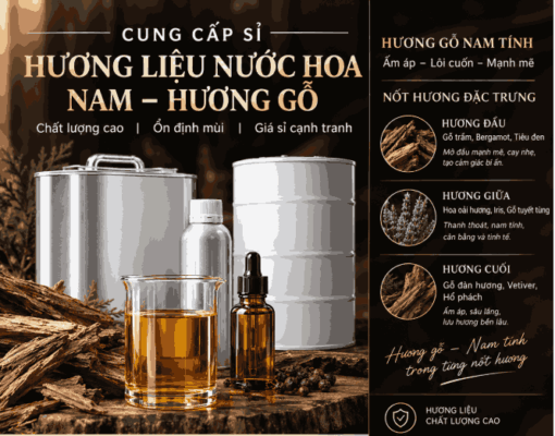 Hương liệu mỹ phẩm nam hương gỗ thơm 
