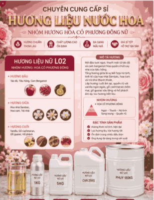Tinh dầu nước hoa nữ L02