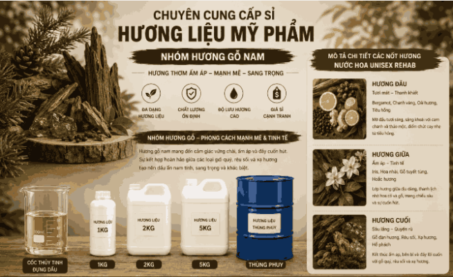 Tinh dầu nước hoa unisex Rehab