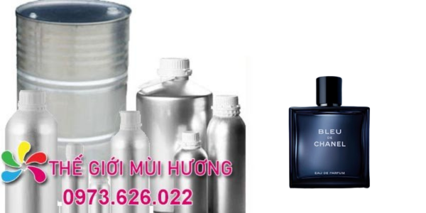 Bleu Pour Homme chữ trắng