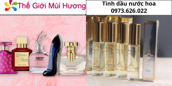 so sánh tinh dầu nước hoa và nước hoa