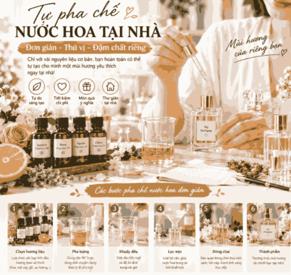 Pha chế nước hoa tại nhà không hề khó