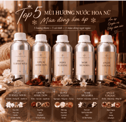 Top 5 nước hoa nữ mùa đông ấm áp
